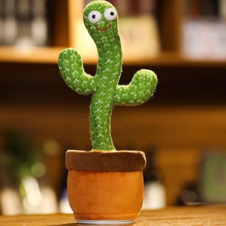 Cactus Bailarin Musical y Repetidor De Voz Recargable - [PROMOCIÓN DISPONIBLE SOLO HOY]