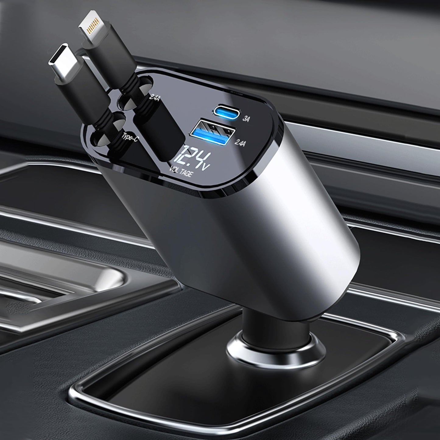 ChargeGo – Cargador Retráctil de Coche - [PROMOCIÓN DISPONIBLE SOLO HOY]